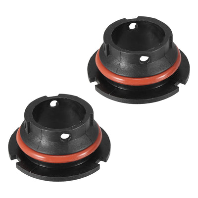 Harfington 2pcs 9007 9004 LED Headlight Adapter Base Bulb Sockets Retainer Holder Universal for Car Black