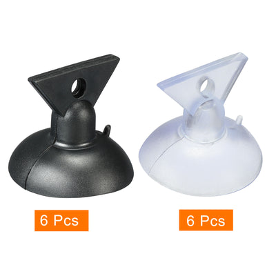 Harfington Bulb Changers, Suction Cup Light Lamp Replacing Tools for GU10 MR16 Bulbs, Black and Clear PVC, Pack of 12