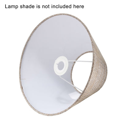 Harfington Lamp Shade Reducing Ring E27 to E14 Holder Adapter Ring Converter Reducer Fitting for Light Fixtures, White Pack of 5
