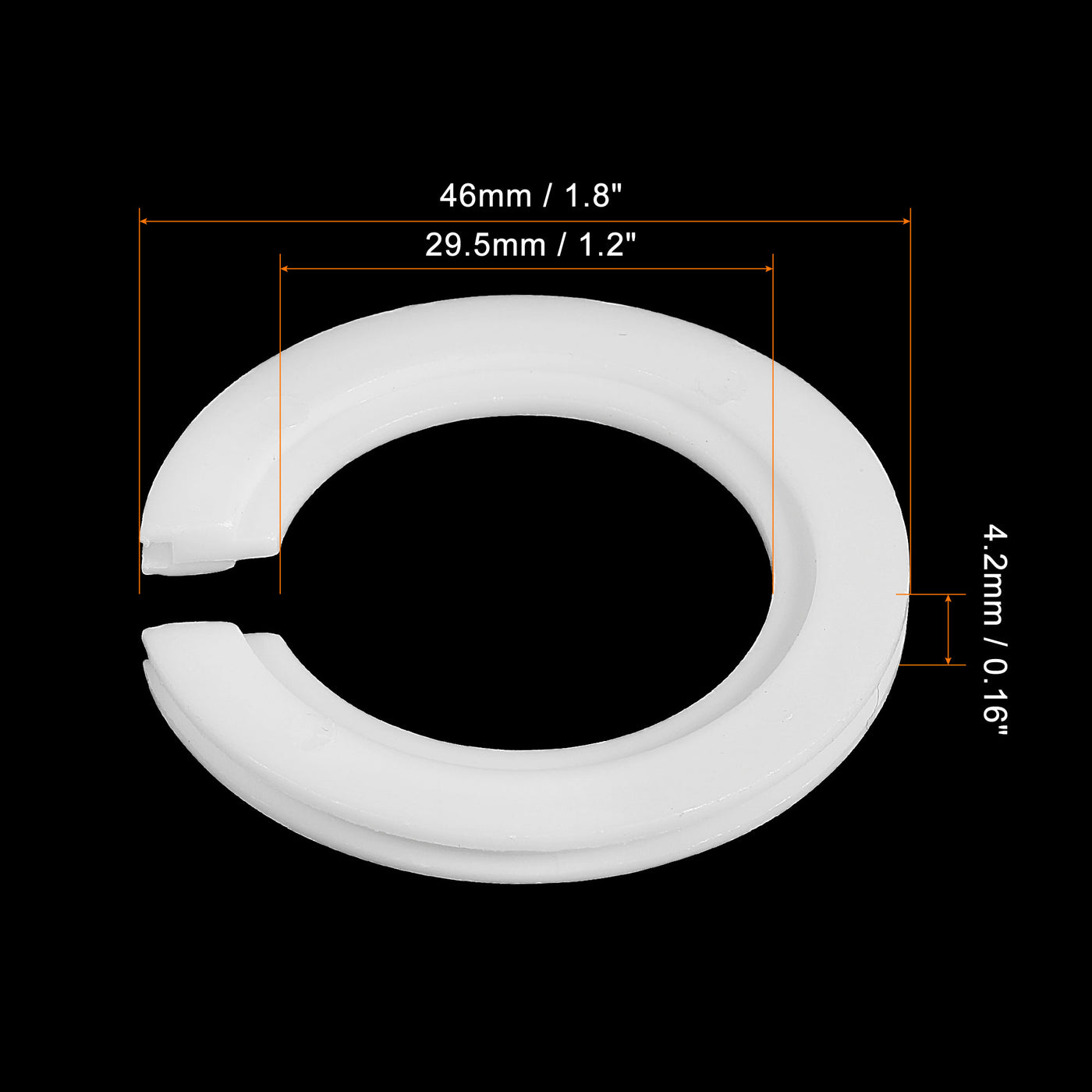 Harfington Lamp Shade Reducing Ring E27 to E14 Holder Adapter Ring Converter Reducer Fitting for Light Fixtures, White Pack of 10