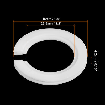 Harfington Lamp Shade Reducing Ring E27 to E14 Holder Adapter Washer Ring Converter Reducer Fitting for Light Fixtures, White Pack of 15