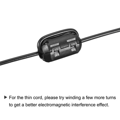 Harfington Ferrite Cores Cable Clips 3.5/5/7/9/13mm RFI EMI Noise Filter 1 Set 20pcs