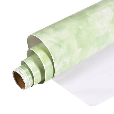 Harfington Uxcell Marble Contact Paper, 600x1000mm PVC Sticky Wallpaper Green 4pcs