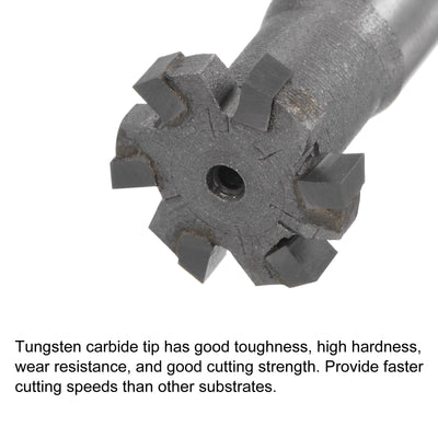 Harfington Uxcell Carbide Tip T-Slot Milling Cutter