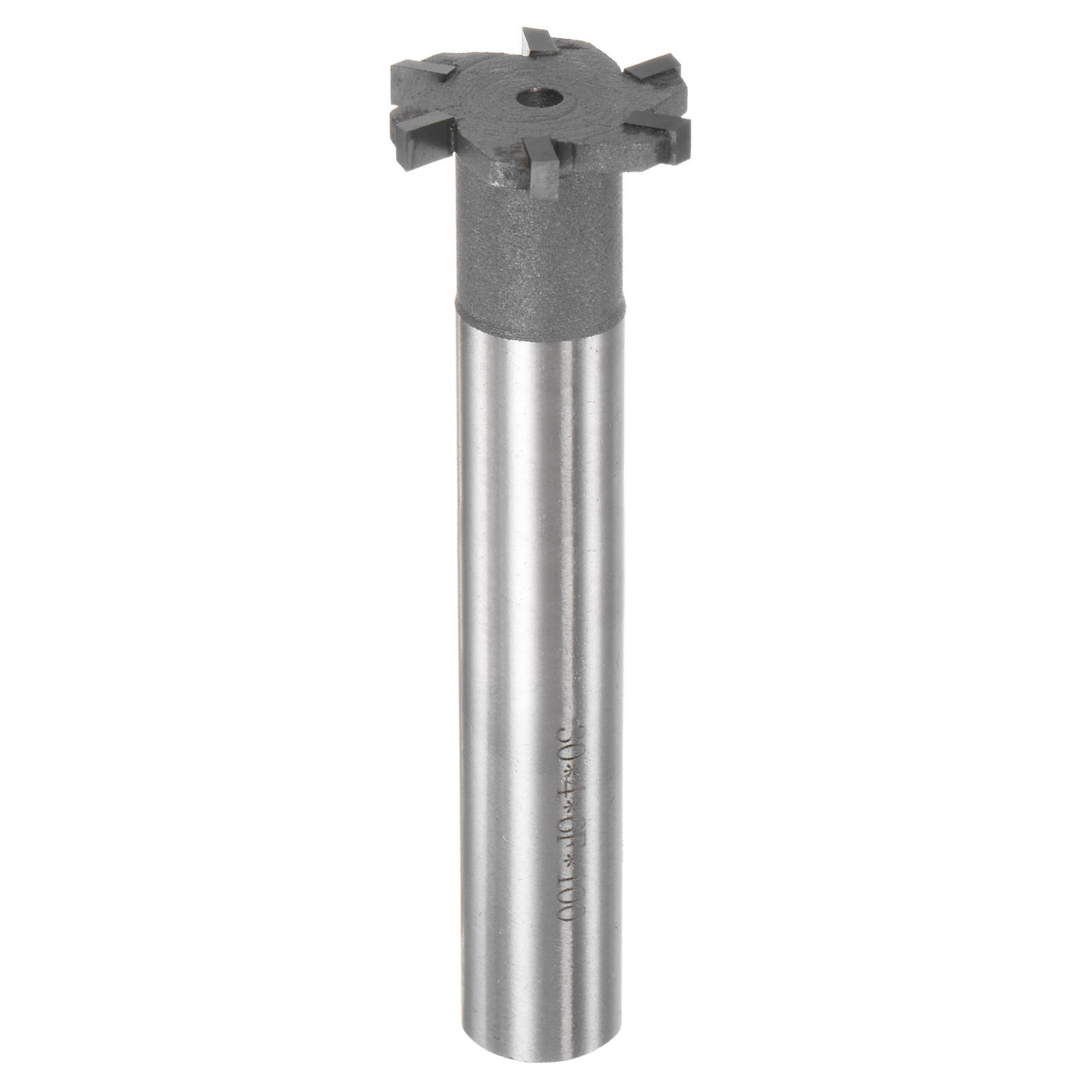 uxcell Uxcell 4mm Depth 30mm Cutting Dia 16mm Shank Carbide Tip 6 Flute T-Slot Milling Cutter