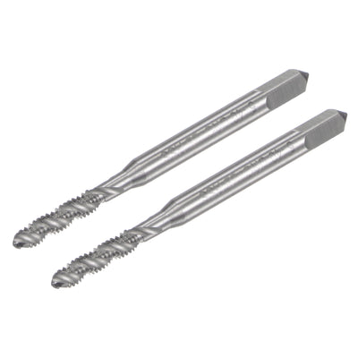 Harfington Uxcell 5-40 UNC 2B High Speed Steel Uncoated Machine Spiral Flutes Threading Tap 2pcs