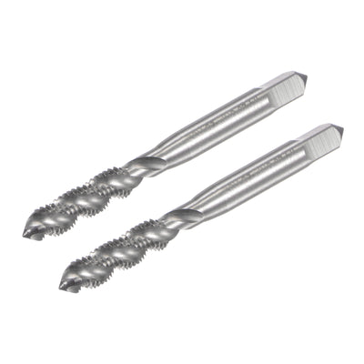 Harfington Uxcell 1/4-28 UNF 2B High Speed Steel Uncoated Machine Spiral Flute Threading Tap 2pcs