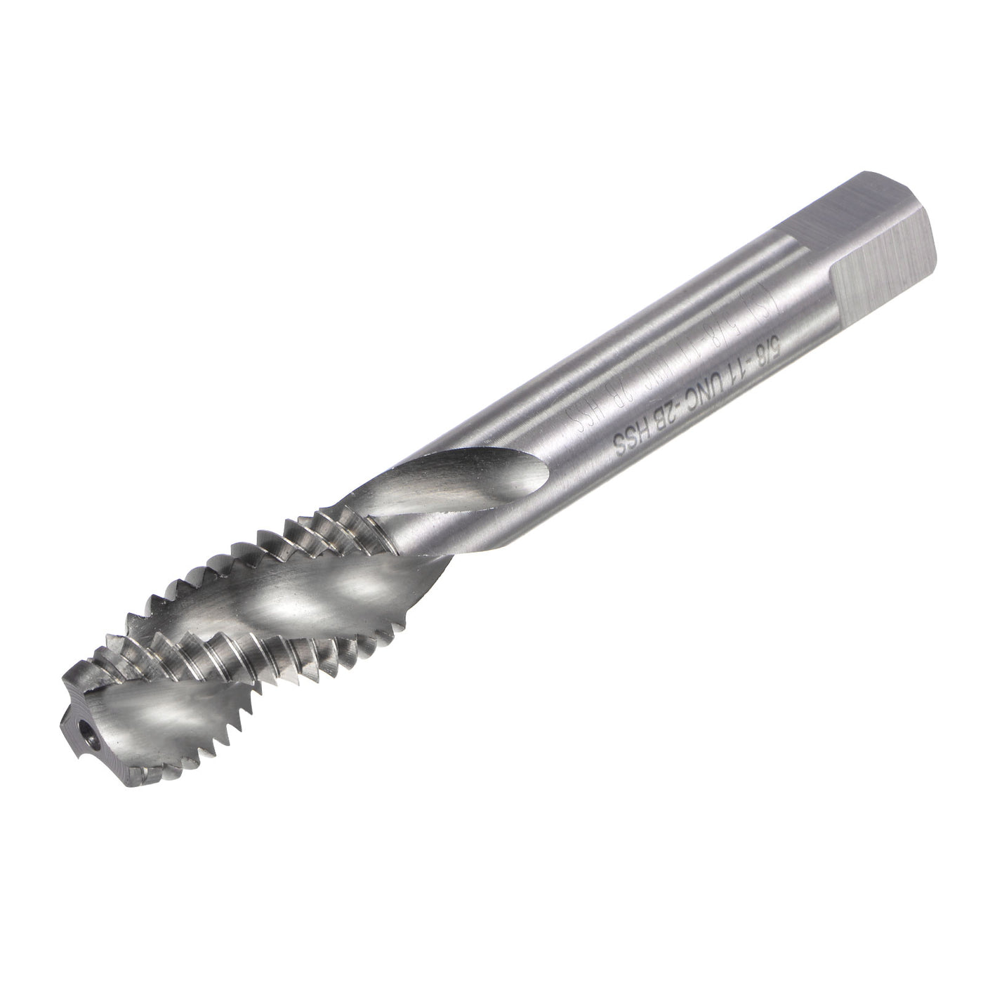 uxcell Uxcell 5/8-11 UNC 2B High Speed Steel Uncoated Machine Spiral Flutes Threading Tap