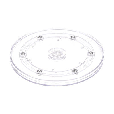 Harfington 6inch Rotating Swivel Stand with Steel Ball Lazy Susan Base Turntable Clear