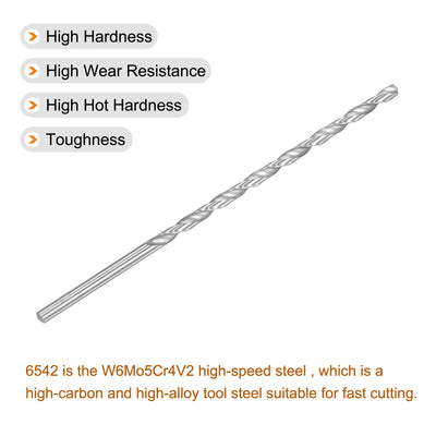 Harfington Uxcell 6542 High Speed Steel Twist Drill Bit, 7.5mm Drill Dia. 250mm Length