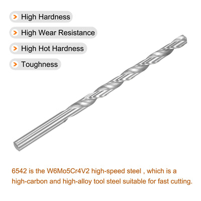 Harfington Uxcell 6542 High Speed Steel Twist Drill Bit, 10.2mm Drill Dia. 200mm Length