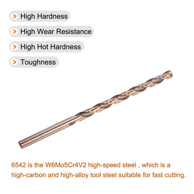 Harfington Uxcell M35 High Speed Steel Twist Drill Bit, Gold Oxide 9.5mm Drill Dia. 200mm Length