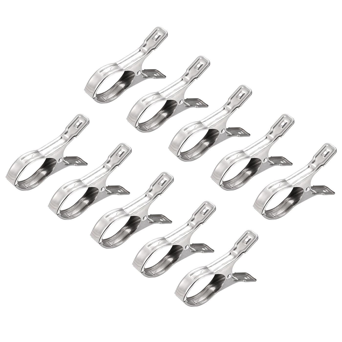 uxcell Uxcell Tablecloth Clips - 145mm Stainless Steel Clamps for Fixing Table Cloth Hanging Clothes, 10 Pcs