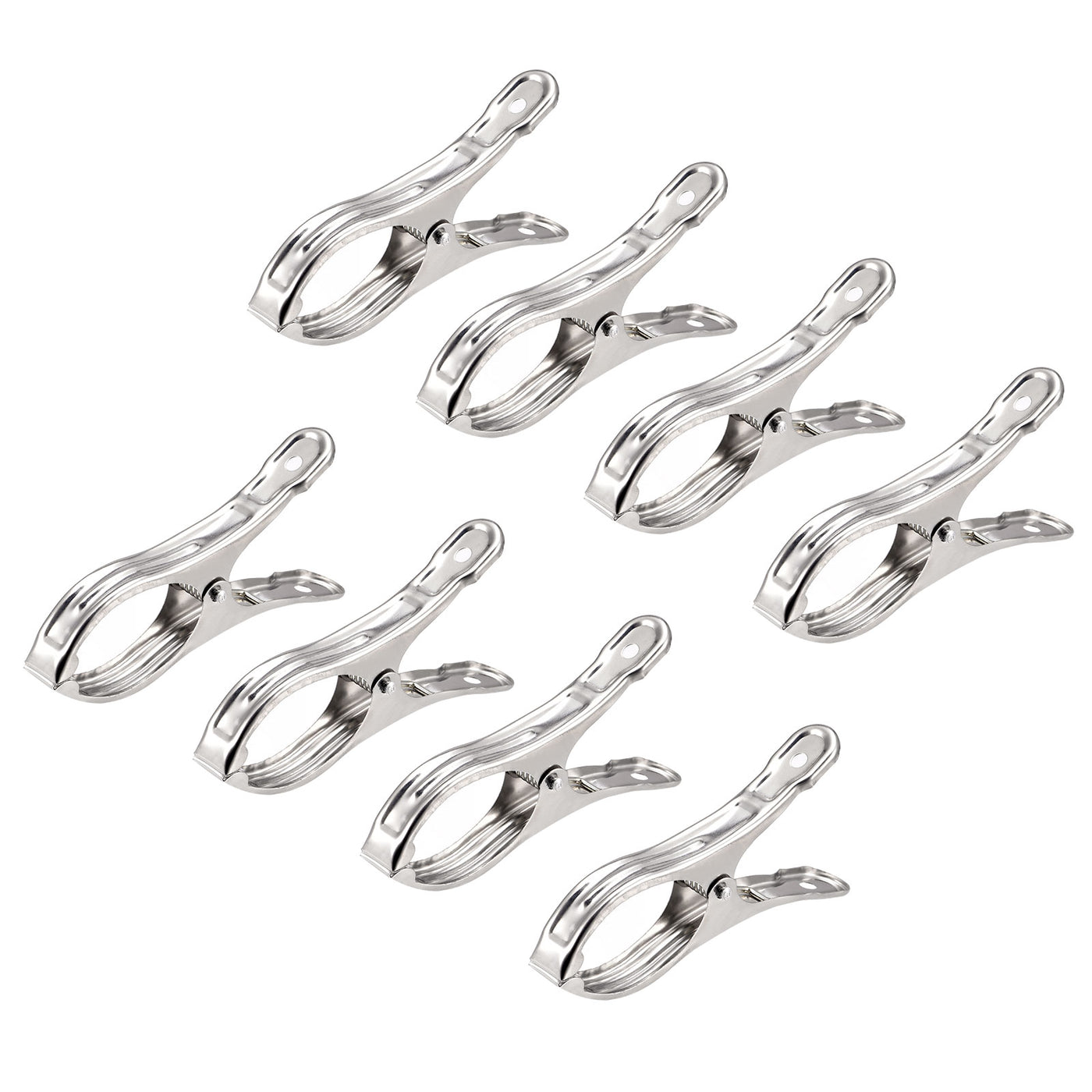 uxcell Uxcell Tablecloth Clips - 90mm Stainless Steel Clamps for Fixing Table Cloth Hanging Clothes, 20 Pcs
