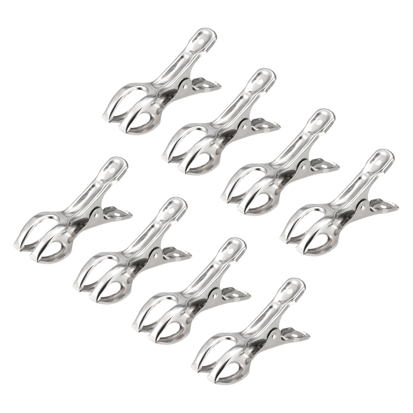uxcell Uxcell Tablecloth Clips - 87mm Stainless Steel Clamps for Fixing Table Cloth Hanging Clothes, 24 Pcs