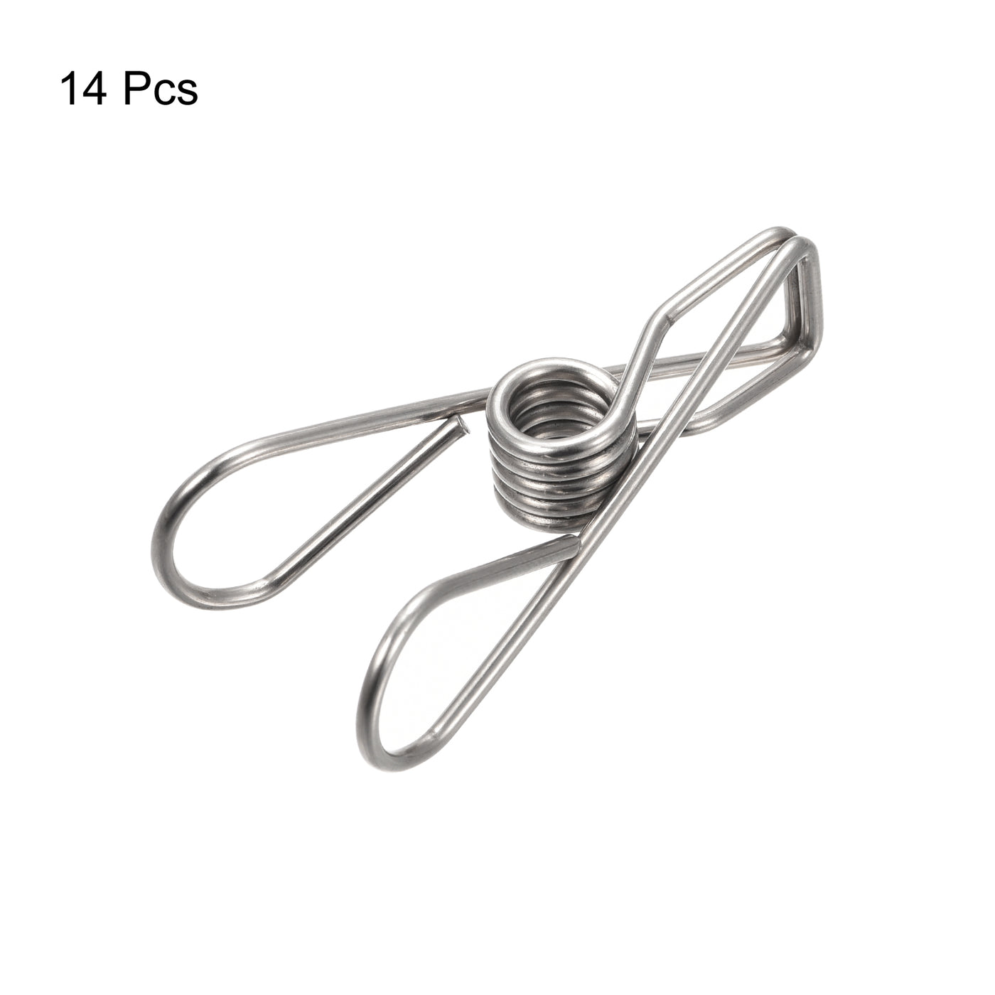 uxcell Uxcell Tablecloth Clips - 50mm Stainless Steel Wire Clamps for Fixing Table Cloth Hanging Clothes, 14 Pcs