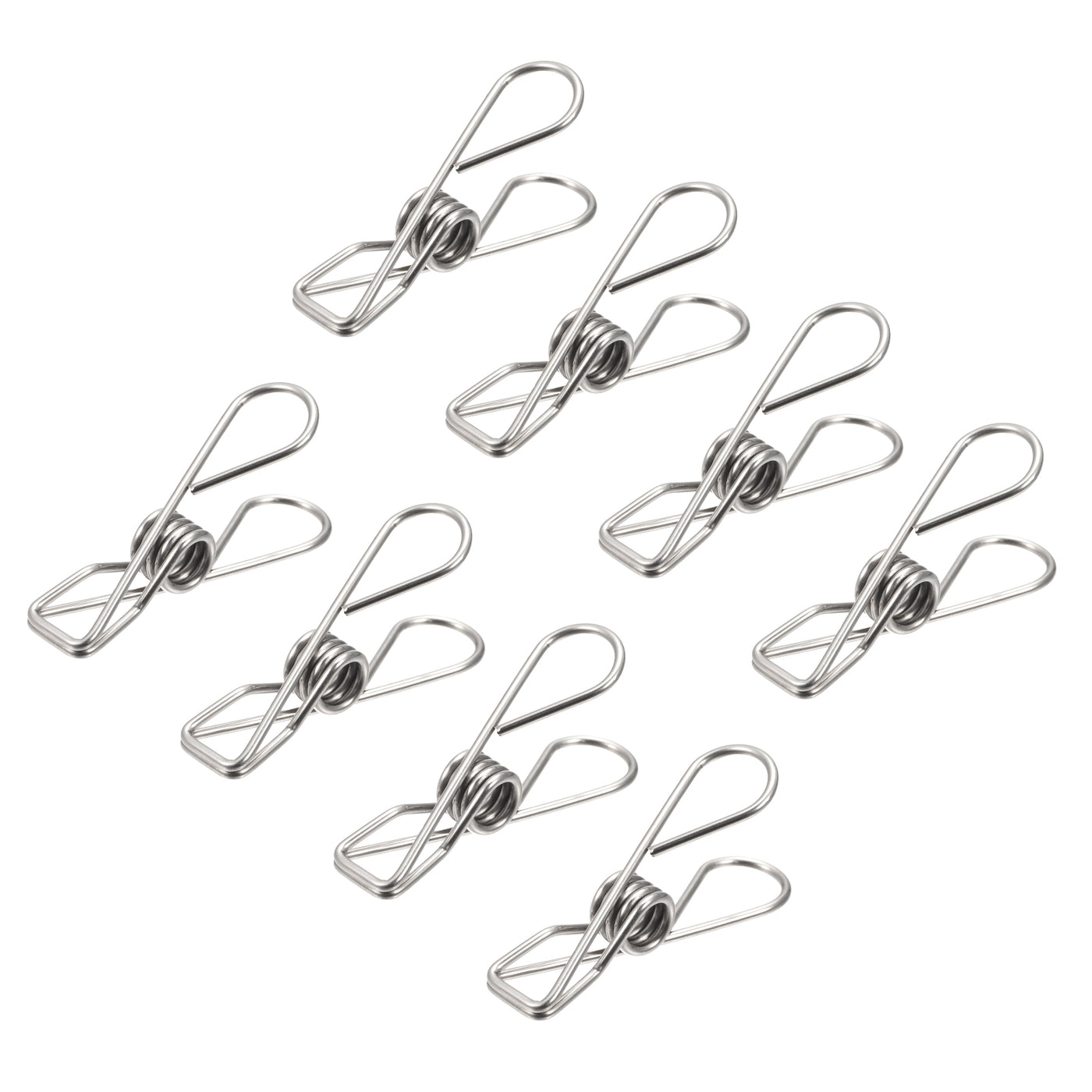 uxcell Uxcell Tablecloth Clips - 50mm Stainless Steel Wire Clamps for Fixing Table Cloth Hanging Clothes, 14 Pcs