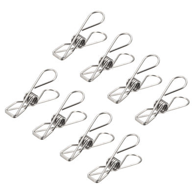 Harfington Uxcell Tablecloth Clips - 50mm Stainless Steel Wire Clamps for Fixing Table Cloth Hanging Clothes, 14 Pcs