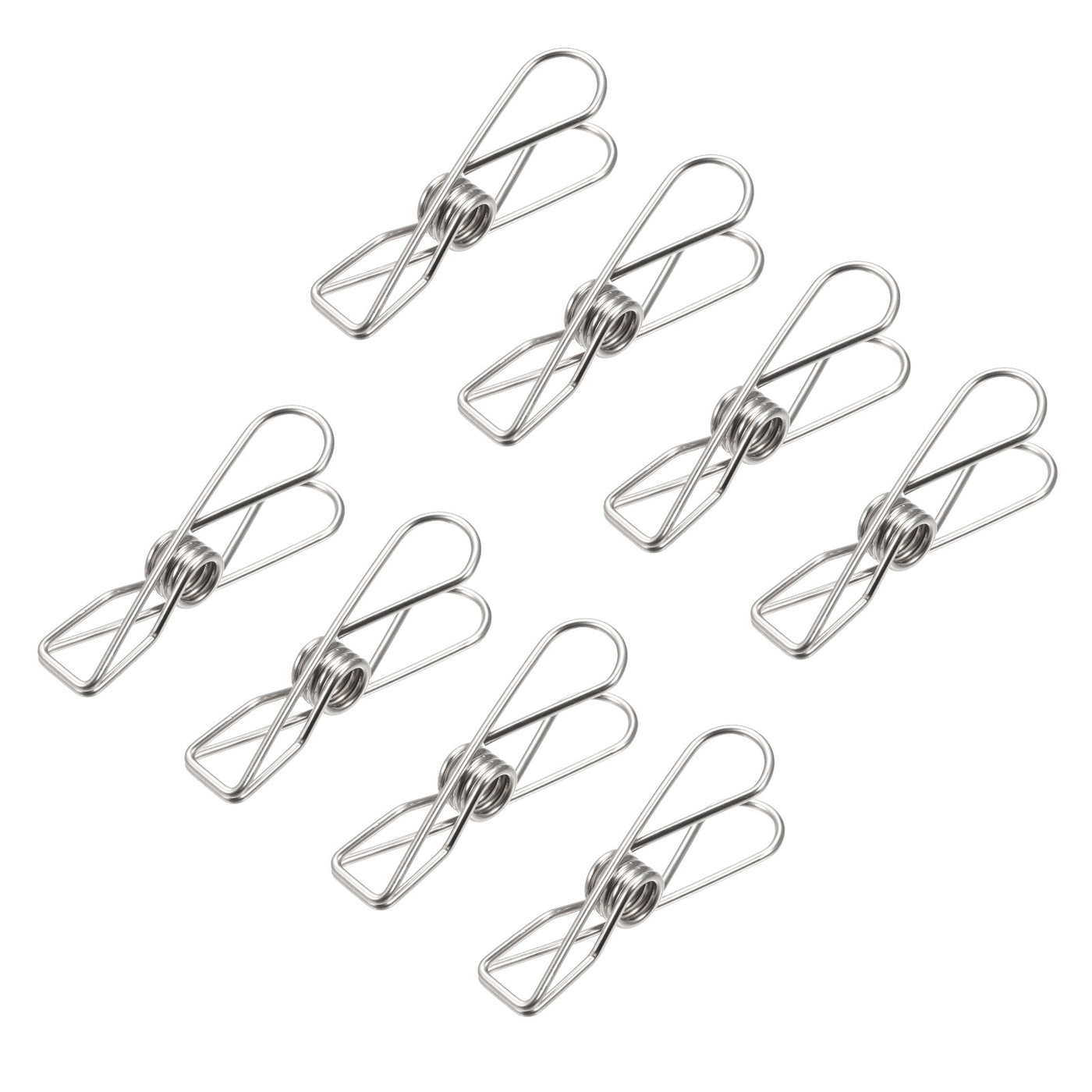 uxcell Uxcell Tablecloth Clips - 65mm Stainless Steel Wire Clamps for Fixing Table Cloth Hanging Clothes, 28 Pcs