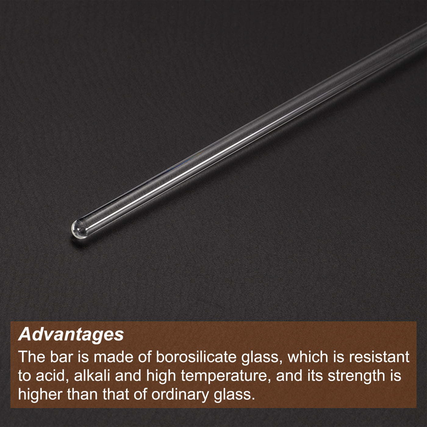 Harfington Borosilicate Glass Stick Stir Rods Mixing Tools