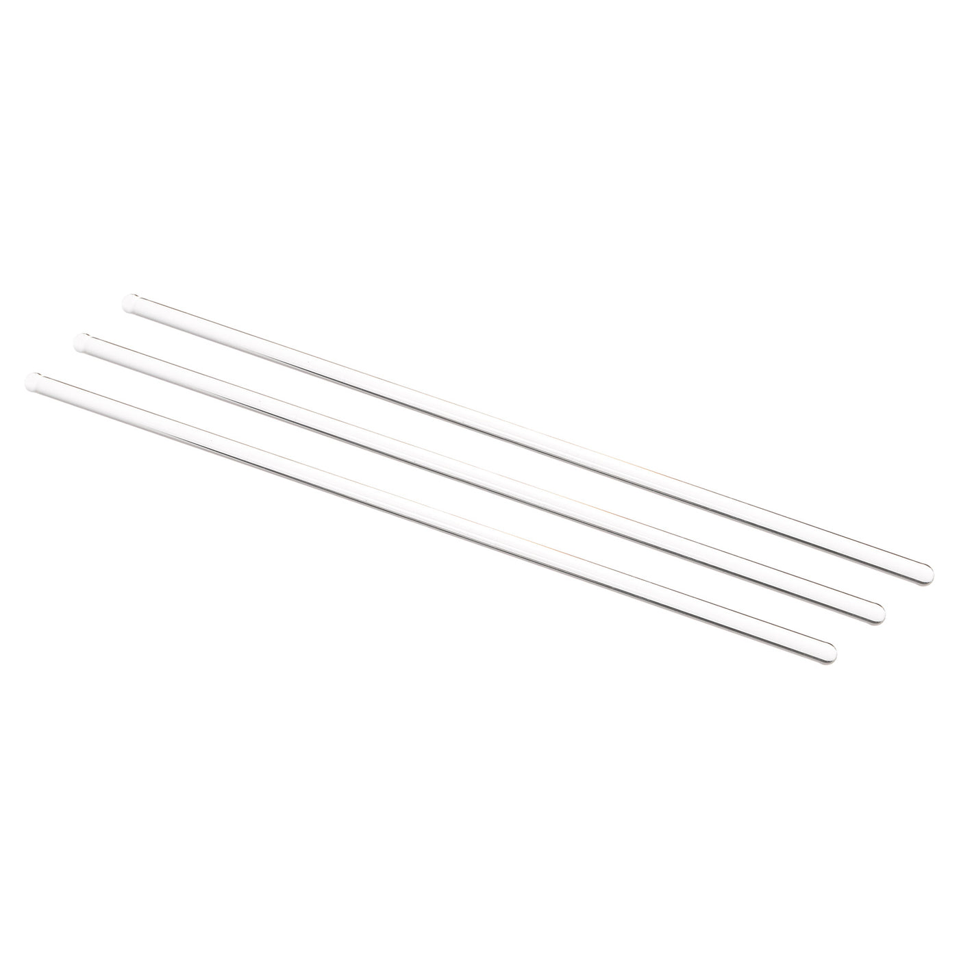 Harfington 3.3 Borosilicate Glass Stick 9.84" Length 6mm Dia Stir Rod Mixing Tools 3Pcs