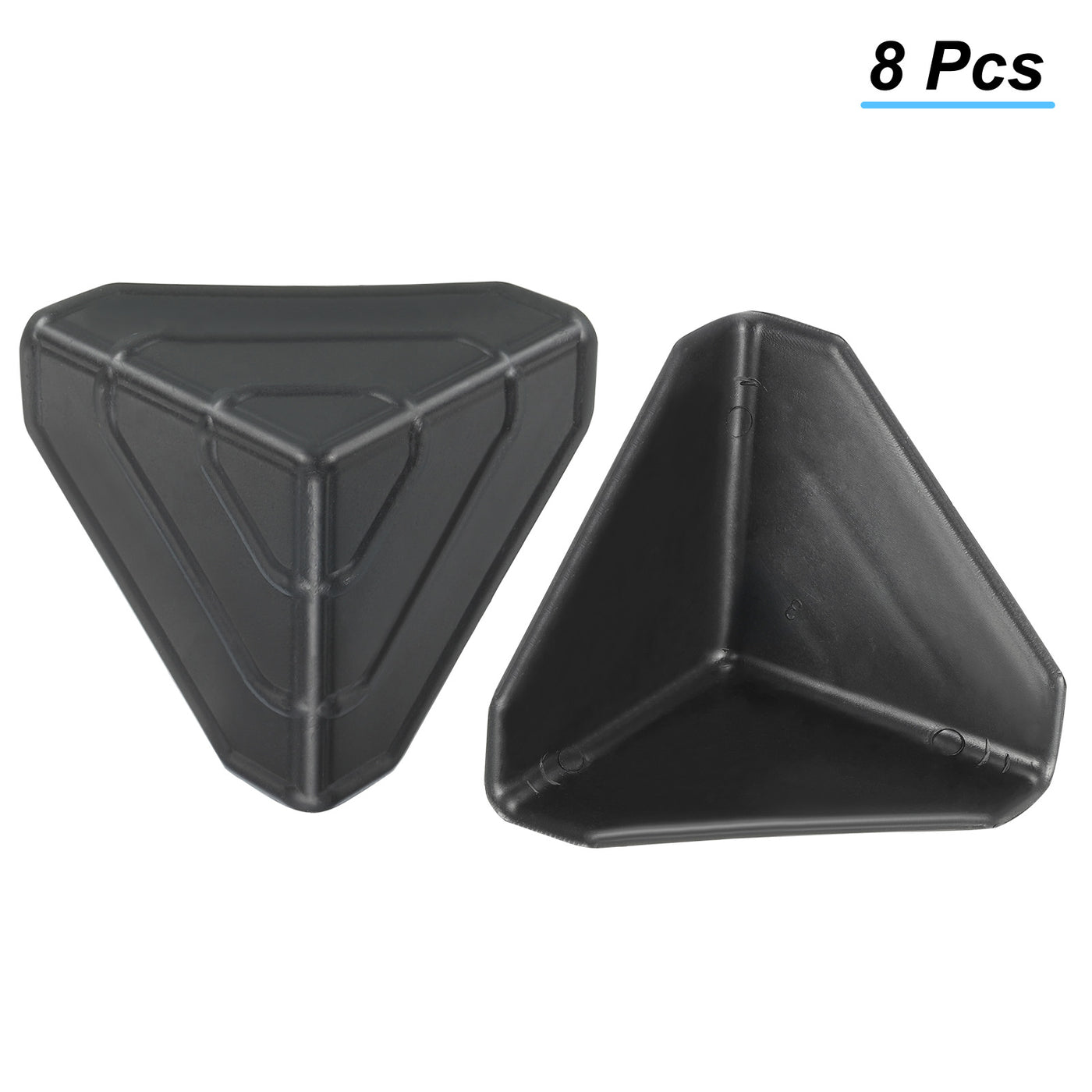 Harfington Corner Protector PP Plastic 3.5" x 3.5" x 3.5" for Carton Black Pack of 8