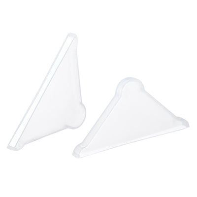 Harfington PP Corner Protector Triangle 37x4mm for Ceramic, Glass, Metal Sheets White 30pcs