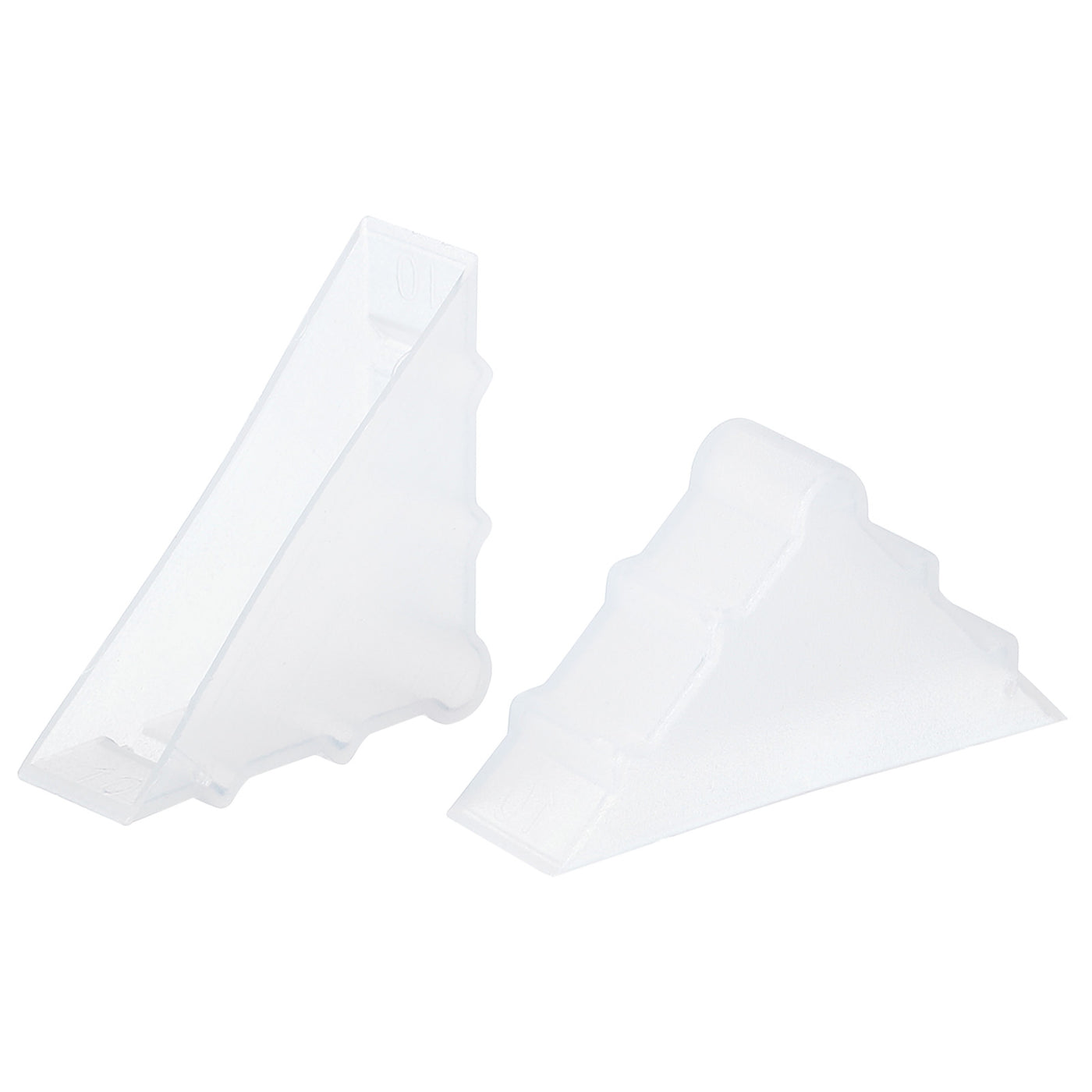 Harfington PP Corner Protector Triangle 35x10mm for Ceramic, Glass,Metal Sheets White 50pcs