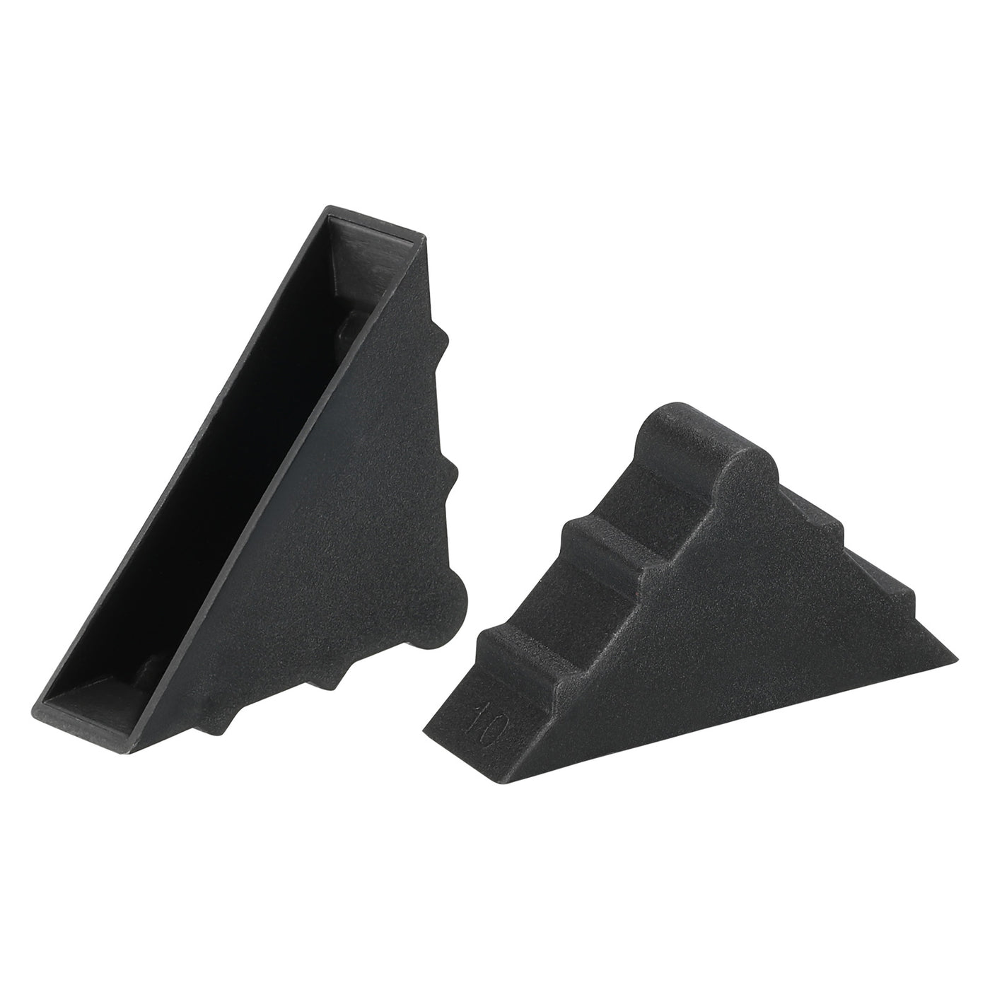 Harfington PP Corner Protector Triangle 35x10mm for Ceramic, Glass,Metal Sheets Black 50pcs