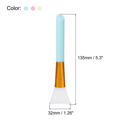 Harfington Silicone Epoxy Brushes Pink/Blue/Yellow Applicator DIY Brush for Making Epoxy Tumbler, Pack of 12