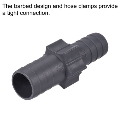 Harfington Barb Hose Fitting 20mm to 17mm Straight Coupler Quick Connector Adapter for Water Fuel Air Oil Gas, Pack of 2