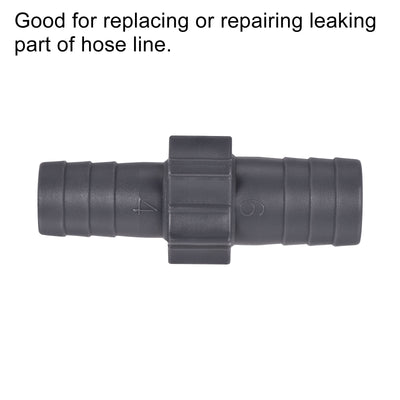 Harfington Barb Hose Fitting 20mm to 17mm Straight Coupler Quick Connector Adapter for Water Fuel Air Oil Gas, Pack of 2