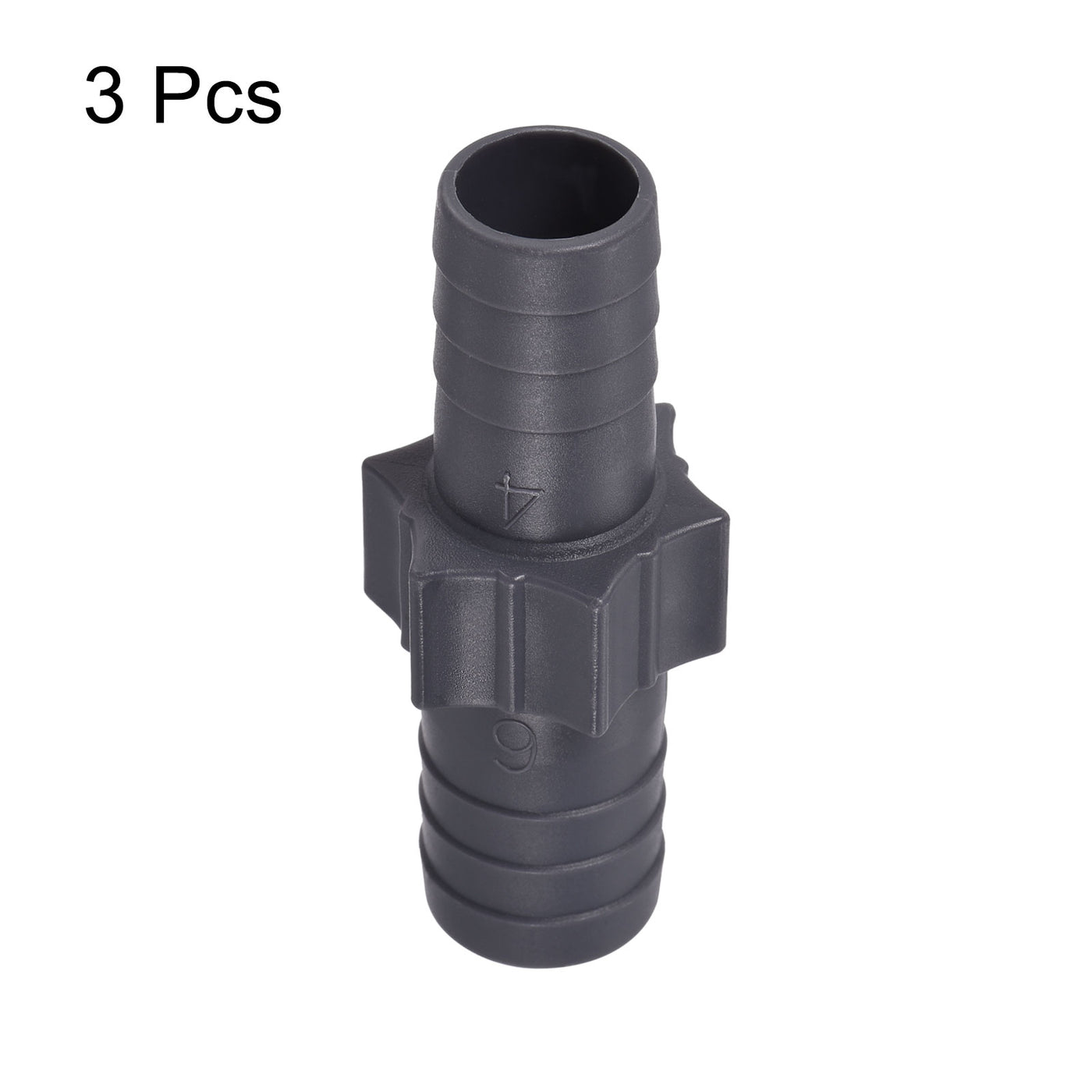 Harfington Barb Hose Fitting 20mm to 17mm Straight Coupler Quick Connector Adapter for Water Fuel Air Oil Gas, Pack of 3