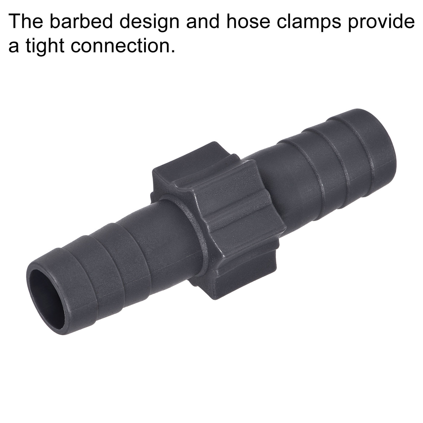 Harfington Barb Hose Fitting 16mm to 15mm Straight Coupler Quick Connector Adapter for Water Fuel Air Oil Gas