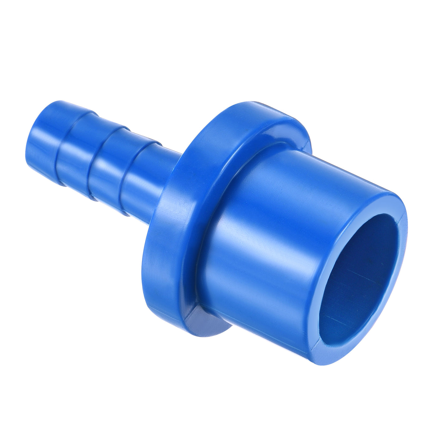 Harfington PVC Pipe Fitting 8mm Barbed x 20mm OD Spigot Straight Hose Connector Blue