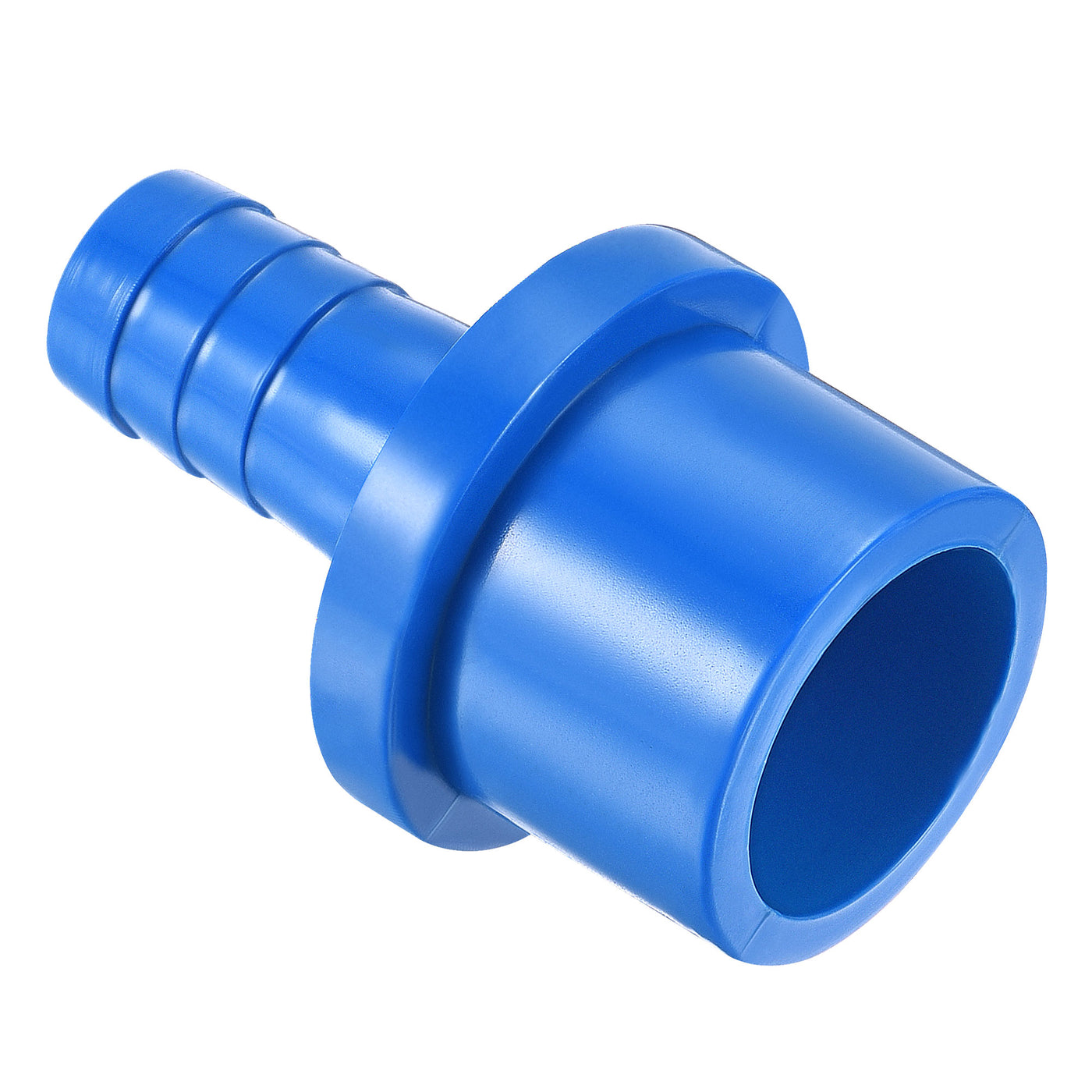 Harfington PVC Pipe Fitting 12mm Barbed x 25mm OD Spigot Straight Hose Connector Blue