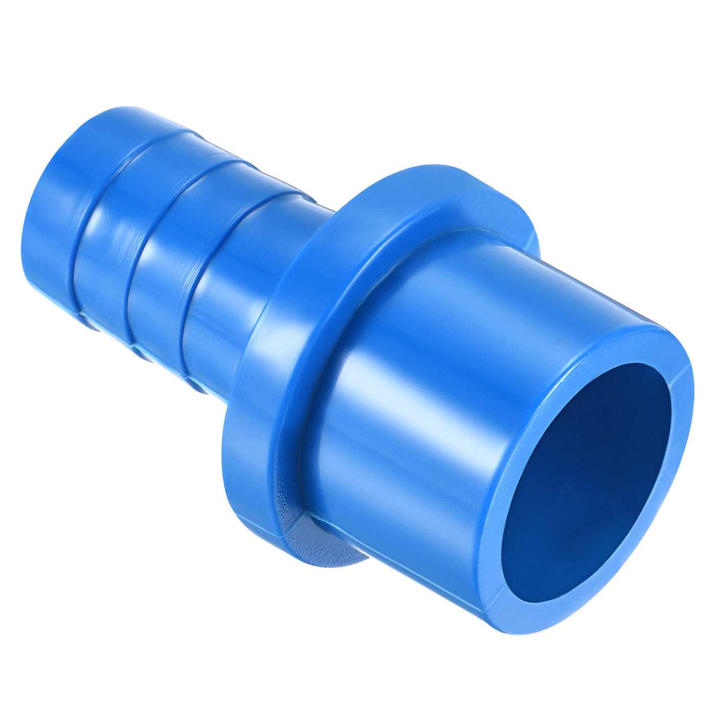Harfington PVC Pipe Fitting 16mm Barbed x 25mm OD Spigot Straight Hose Connector Blue