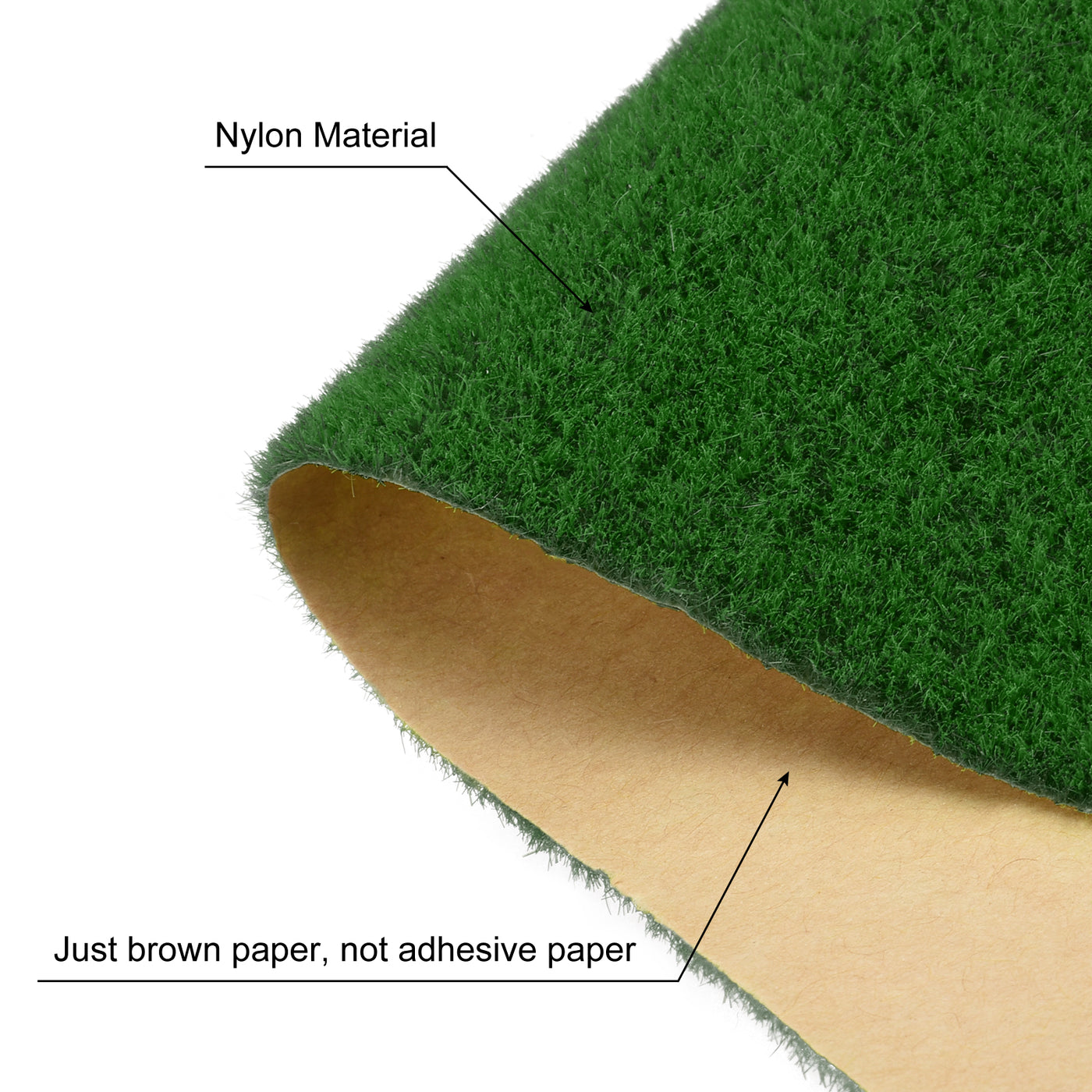Harfington Artificial Grass Mat 3" x 10" Dark Green Realistic Fake Turf for Garden Lawn Decoration Sand Table Model 2pcs