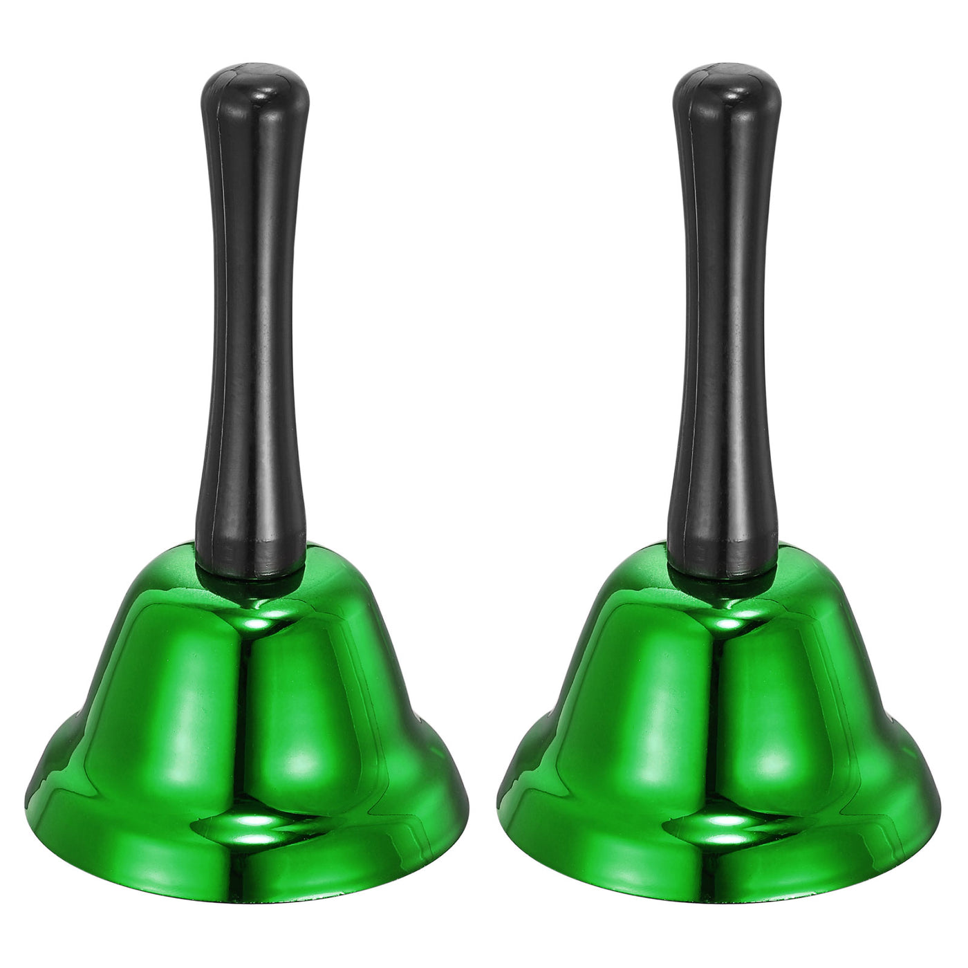 uxcell Uxcell Loud Hand Bell, 2pcs 75mm(2.95") Dinner Bell for Classroom, Service, Green