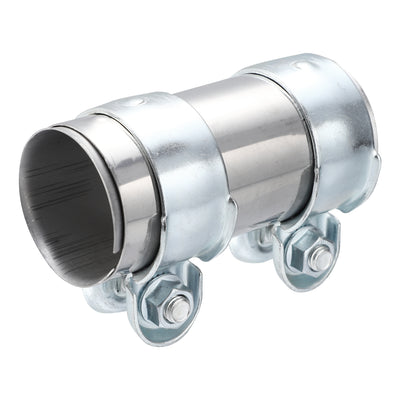 Harfington Fit 48-52mm OD Adjustable Exhaust Pipe Tube Joiner Connector Sleeve Clamp 120mm Length