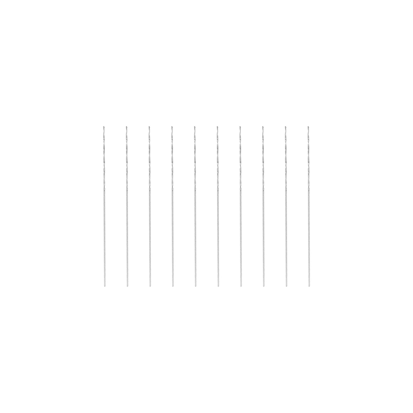 uxcell Uxcell 10 Pcs 0.2mm High Speed Steel Drill Bits, Fully Ground 21mm Length Drill Bit