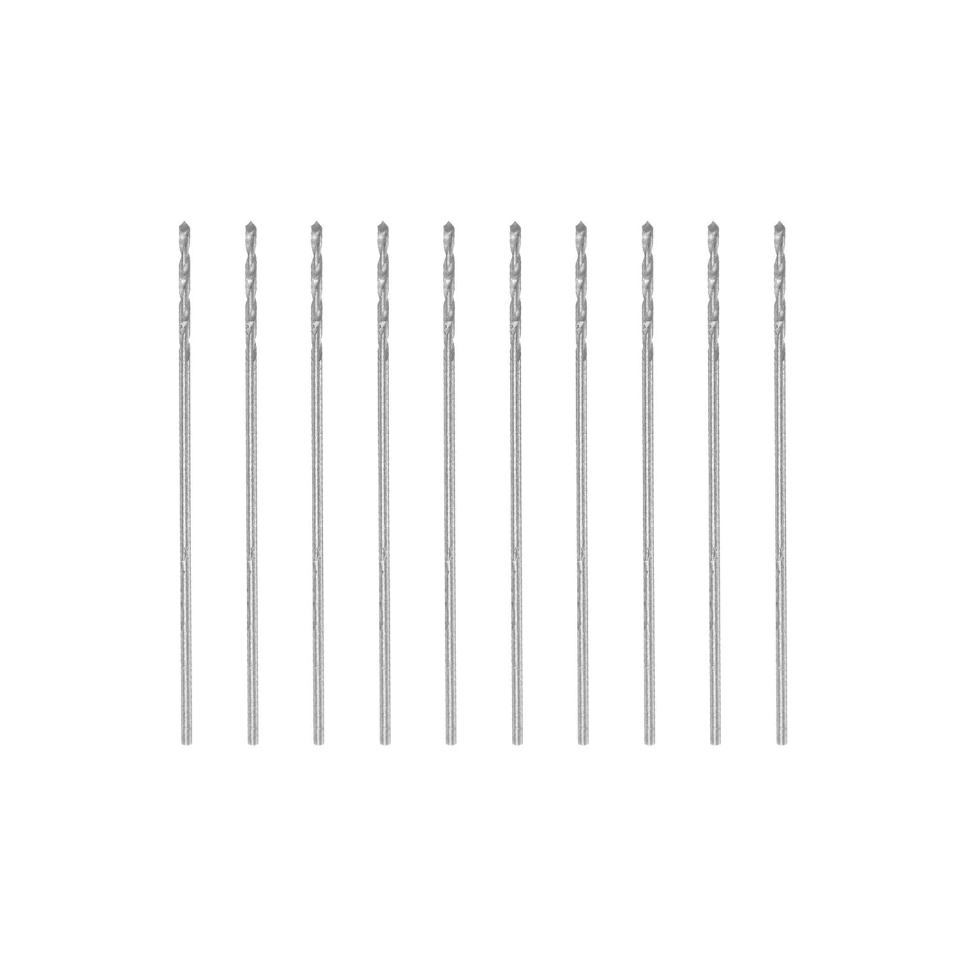 uxcell Uxcell 10 Pcs 0.45mm High Speed Steel Drill Bits, Fully Ground 20mm Length Drill Bit