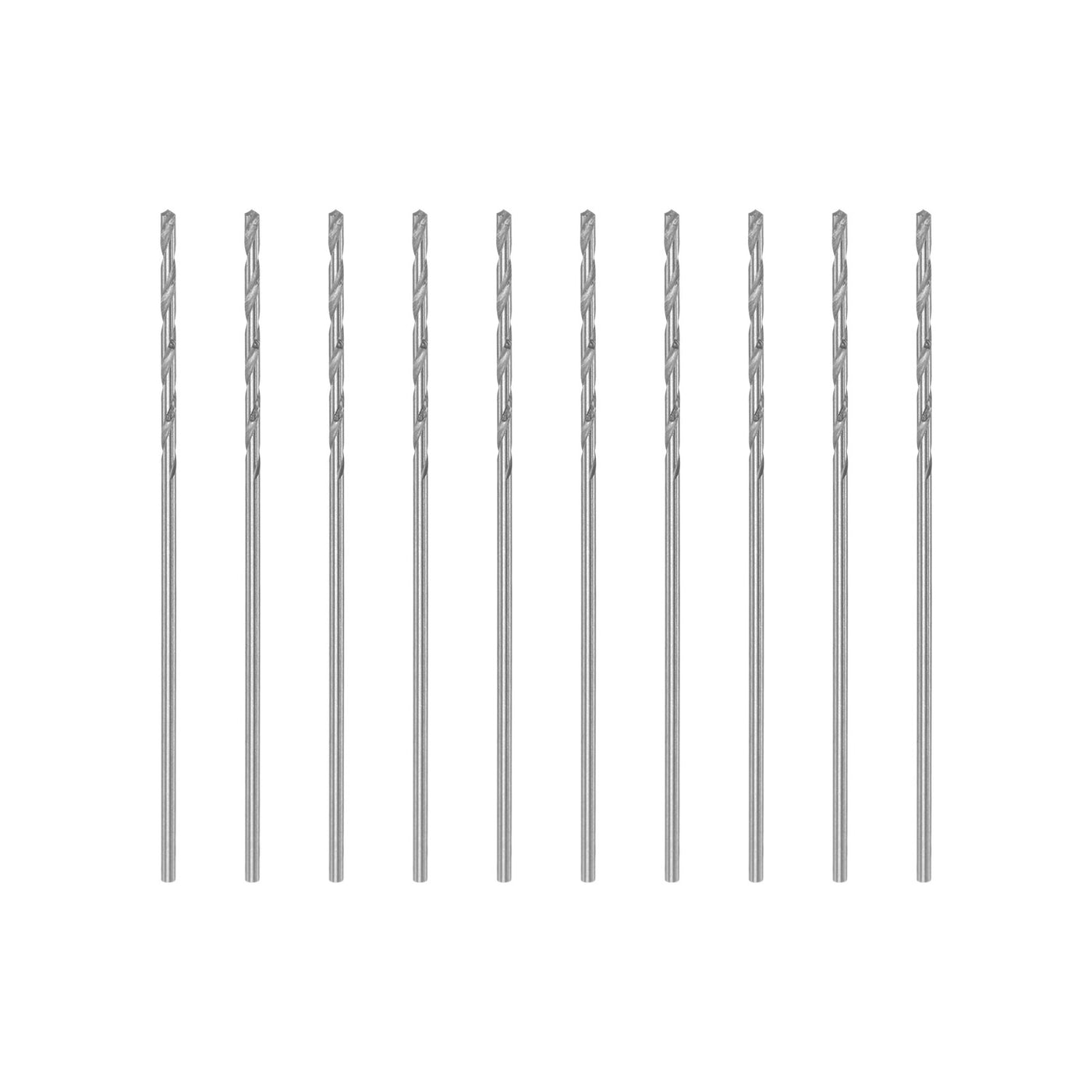 uxcell Uxcell 10 Pcs 0.7mm High Speed Steel Drill Bits, Fully Ground 32mm Length Drill Bit