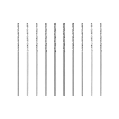 Harfington Uxcell 10 Pcs 0.7mm High Speed Steel Drill Bits, Fully Ground 32mm Length Drill Bit