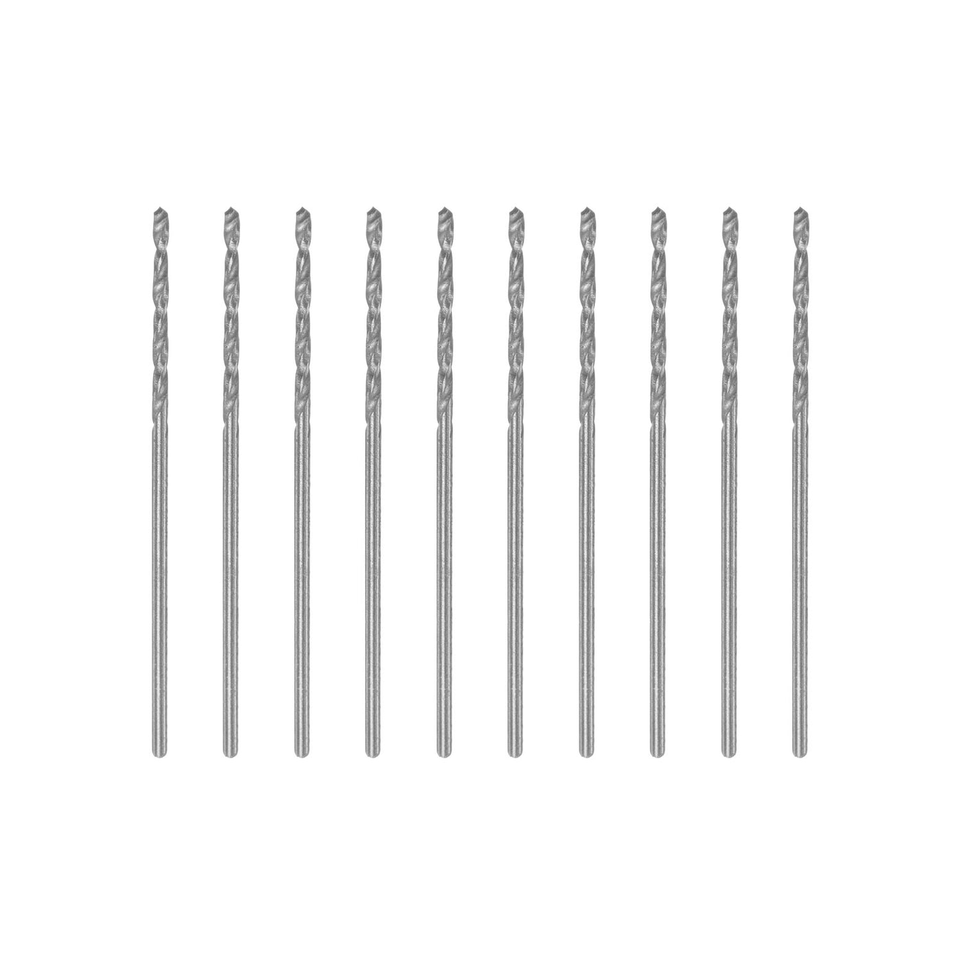 uxcell Uxcell 10 Pcs 0.95mm High Speed Steel Drill Bits, Fully Ground 32mm Length Drill Bit