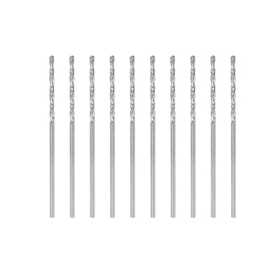 Harfington Uxcell 10 Pcs 1mm High Speed Steel Drill Bits, Fully Ground 34mm Length Drill Bit
