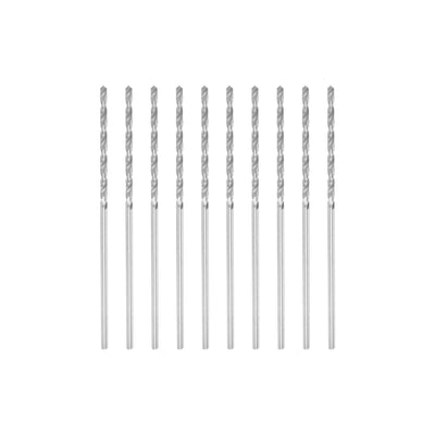 Harfington Uxcell 10 Pcs 1.05mm High Speed Steel Drill Bits, Fully Ground 42mm Length Drill Bit