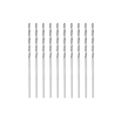 Harfington Uxcell 10 Pcs 1.2mm High Speed Steel Drill Bits, Fully Ground 41mm Length Drill Bit