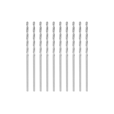 Harfington Uxcell 10 Pcs 1.35mm High Speed Steel Drill Bits, Fully Ground 48mm Length Drill Bit