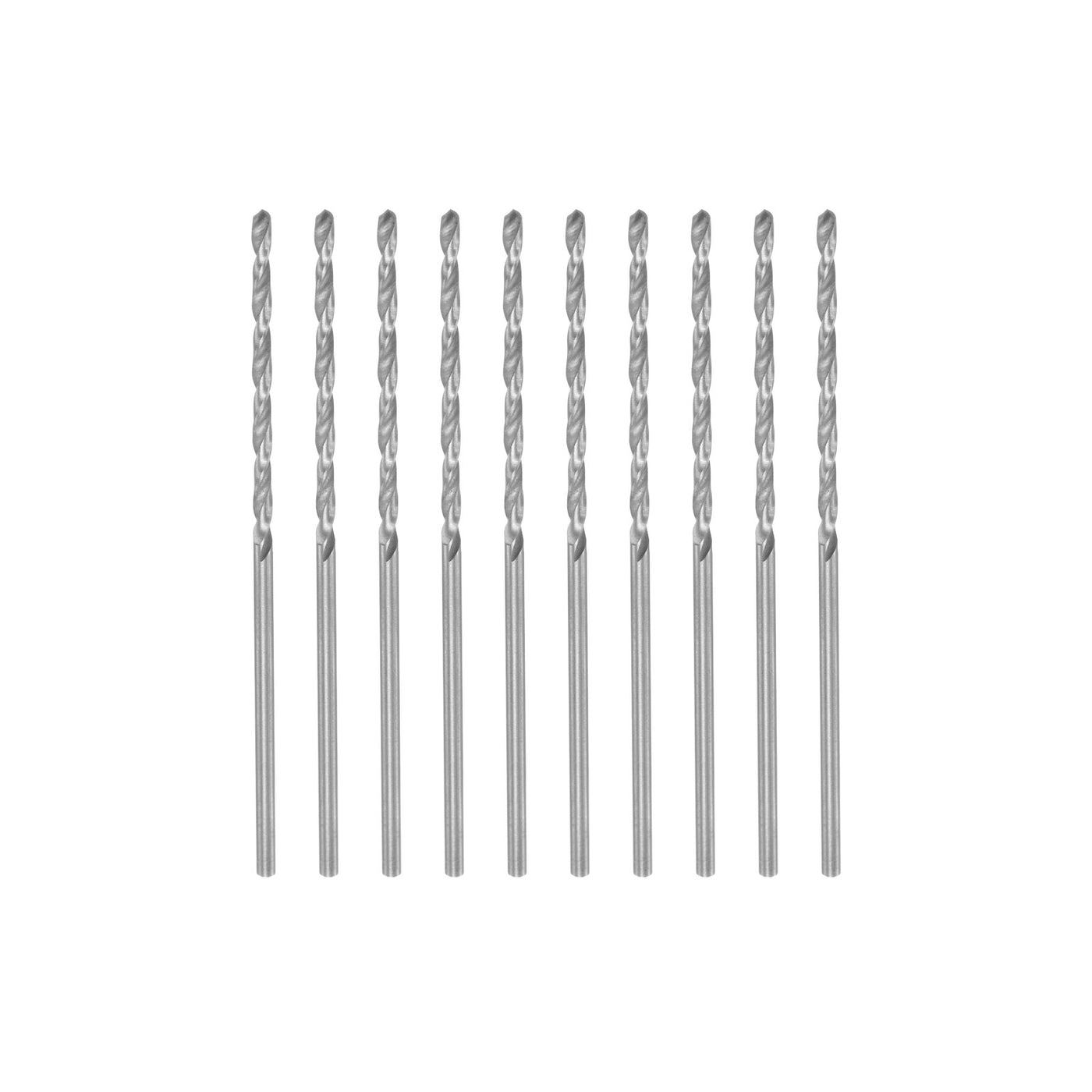 uxcell Uxcell 10 Pcs 1.4mm High Speed Steel Drill Bits, Fully Ground 48mm Length Drill Bit